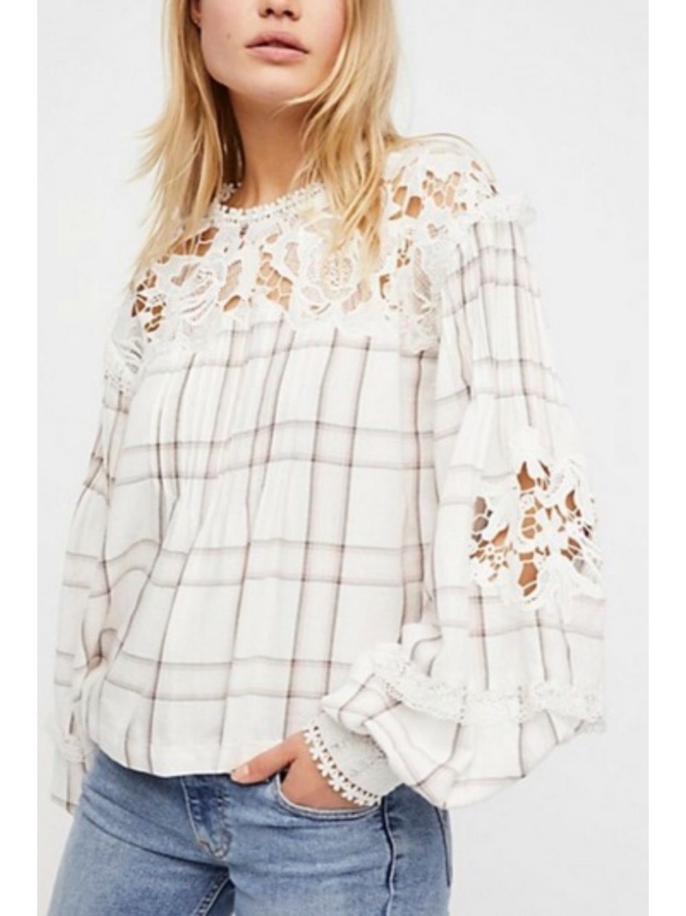 FREE PEOPLE womans Darling Diana Top blouse size S